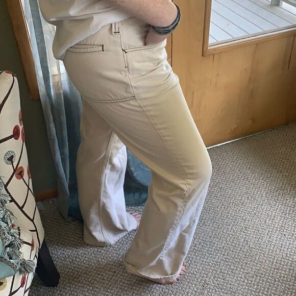 VINTAGE LEE HI-RISE FLARE DISTRESSED JEANS - Picture 2 of 12